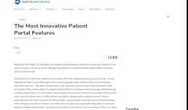 
							         The Most Innovative Patient Portal Features - Health Works Collective								  
							    