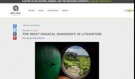 
							         The Most Magical Doorways In Literature | Quirk Books : Publishers ...								  
							    