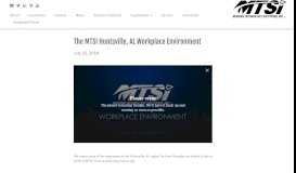
							         The MTSI Huntsville, AL Workplace Environment – Modern ...								  
							    