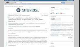 
							         The multimodal treatment of central and peripheral ... - NCBI								  
							    