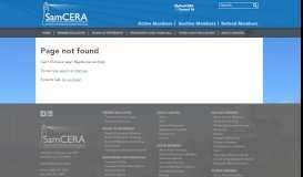 
							         The MySamCERA Portal for Active, Deferred and Retired SamCERA ...								  
							    