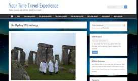 
							         The Mystery Of Stonehenge - Your Time Travel Experience								  
							    