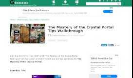 
							         The Mystery of the Crystal Portal Tips Walkthrough - Gamezebo								  
							    