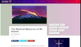 
							         The Mystical Mysteries of Mt. Shasta | Mysterious Universe								  
							    