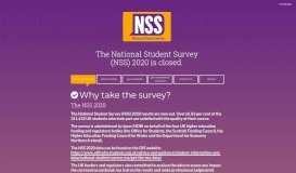 
							         The National Student Survey								  
							    