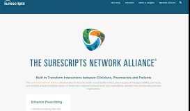 
							         The Nation's Most Trusted Health Information Network - Surescripts								  
							    