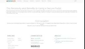 
							         The Necessity and Benefits to Using a Secure Portal - CertainSafe								  
							    