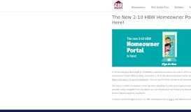 
							         The New 2-10 HBW Homeowner Portal is Here! - 2-10 Home Warranty								  
							    