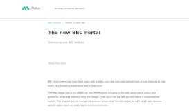 
							         The new BBC Portal - Melon Web Design								  
							    