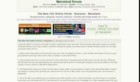 
							         The New CAC Online Portal - Business - Nigeria - Nairaland Forum								  
							    