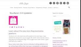 
							         The New & Improved YourAvon 2.0 Website For Avon Reps.								  
							    