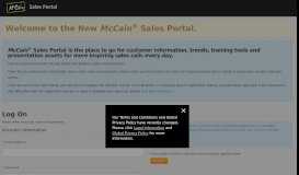 
							         the New McCain® Sales Portal.								  
							    
