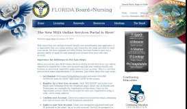 
							         The New MQA Online Services Portal is Here! - Florida Board of Nursing								  
							    