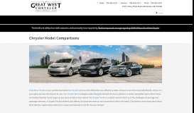 
							         The Newest Innovation - The Chrysler Portal | Great West Chrysler								  
							    