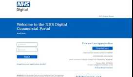 
							         the NHS Digital Commercial Portal								  
							    