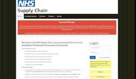 
							         the NHS Supply Chain e-procurement portal for services provided by ...								  
							    