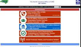 
							         The North Carolina Office of EMS (NC OEMS)								  
							    