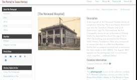 
							         [The Norwood Hospital] - The Portal to Texas History								  
							    