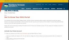 
							         The NVU Portal | Northern Vermont University								  
							    