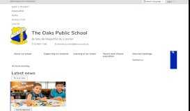 
							         The Oaks Public School: Home								  
							    