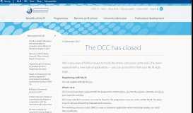 
							         The OCC has closed - International Baccalaureate®								  
							    