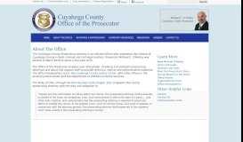 
							         The Office- Cuyahoga County Prosecutor								  
							    