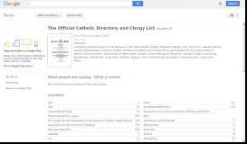 
							         The Official Catholic Directory and Clergy List								  
							    
