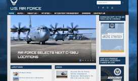 
							         The Official Home Page of the U.S. Air Force								  
							    