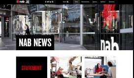 
							         The Official NAB News Page								  
							    
