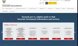 Sarawak Civil Service Transformation Portal Page