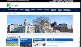 
							         The Official Web Site for The State of New Jersey | Government								  
							    