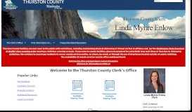 
							         The Official Web site of Thurston County Clerk - Linda Myhre Enlow								  
							    
