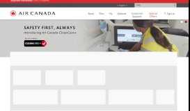 
							         The Official Website - Air Canada								  
							    