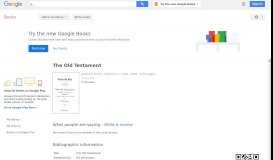 
							         The Old Testament - Google Books Result								  
							    