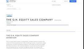 
							         The O.N. Equity Sales Company Careers & Jobs - Zippia								  
							    