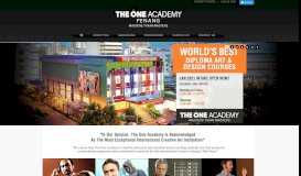
							         The One Academy Penang | Malaysia Leading Art & Design College								  
							    