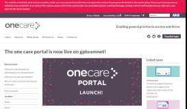 
							         The One Care portal is now live on GPTeamNet! | One Care								  
							    