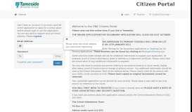 
							         the ONE Citizens Portal								  
							    