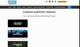 
							         The one-stop Canvas resource for CCC faculty and staff.								  
							    