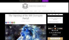 
							         The Opening of the 888 Lionsgate Portal - Forever Conscious								  
							    
