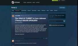 
							         The ORACLE TURRET is Cave Johnson (Theory) MAJOR SPOILERS ...								  
							    