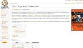 
							         The Orange Box Achievements - Combine OverWiki, the original Half ...								  
							    