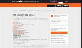 
							         The Orange Box Cheats - GamesRadar								  
							    
