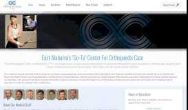 
							         The Orthopaedic Clinic – East Alabama's Regional Specialty Center ...								  
							    