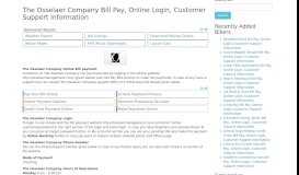 
							         The Osselaer Company Bill Pay, Online Login, Customer ...								  
							    