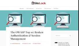 
							         The OWASP Top 10: Broken Authentication & Session ...								  
							    