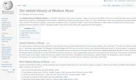 
							         The Oxford History of Western Music - Wikipedia								  
							    