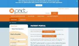 
							         The PACT Patient Portal - Physicians Alliance of Connecticut								  
							    