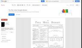 
							         The Pall Mall Budget: Being a Weekly Collection of Articles Printed ...								  
							    