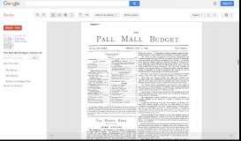 
							         The Pall Mall Budget								  
							    